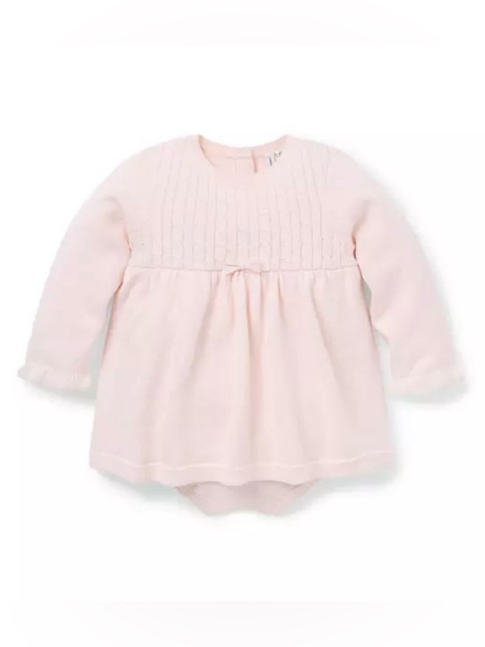 Janie and Jack Baby Cable Knit Sweater Dress Size 3-6 Months Pink